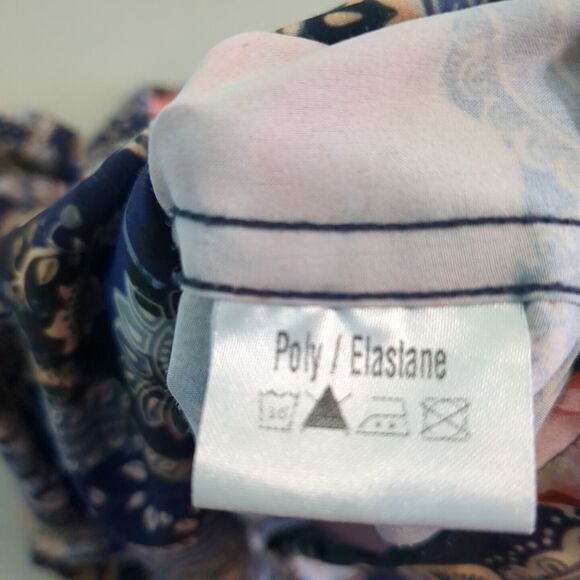 Royal Highness Equestrian Floral Paisley Print Button Long Sleeve Shirt extra la - Picture 6 of 6